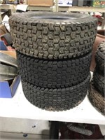 3 MOWER TIRES AND WHEELS