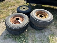 (6) 15 and 16" Implement Tires and Rims