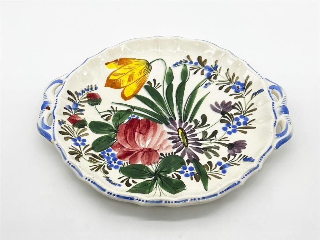 Hand Painted Vintage Italian Pottery Platter