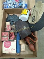 vintage matches, antique blood pressure, cast