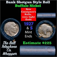 Buffalo Nickel Shotgun Roll in Old Bank Style 'Bel