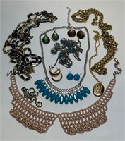 Six Fashion Necklaces, 4 PR Earrings ++