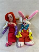 NWT Roger Rabbit & Jessica Rabbit Plush 8" Disney