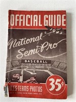 Official Guide 1943 National Semi-Pro baseball