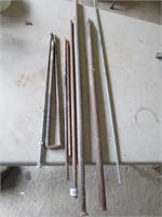 stakes, rebar, threaded rod