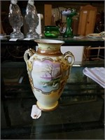 Porcelain hand painted nippon vase