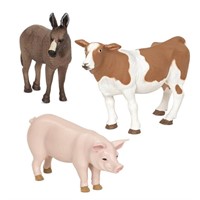 Terra by Battat Animal Toys for Kids 3 Farm Animal