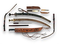 8 PC. KNIFE, SWORD, & WHIP COLLECTION