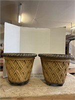 2 - 18x16 inches matching flower pots