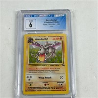 Pokémon Aerodactyl CGC 6 1/62 Holo