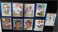 Lot, 9 Topps Baseball Cards: 1969- #'s 75, 447,