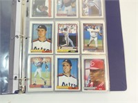 Binder of Baseball Cards