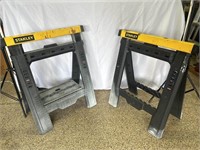 Pair Of Stanley Folding Sawhorses