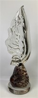 Hand Blown Abstract Art Glass Sculpture