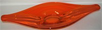 MCM Viking Epic Persimmon Orange Art Glass Bowl