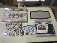 House Number Address Plates and Digits