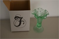 Green Fenton Vase in Box
