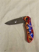 New Confederate flag Rebel pocket knife with