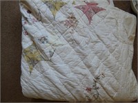 E2) FULL SIZE QUILT, HAS A COUPLE SMALL STAINS
