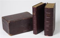 Antique two volume Bible & Prayer Book