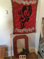 OSU Tapestry, wood Buckeye sign