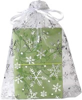 50Pc 8”x12” Sheer Christmas Bags