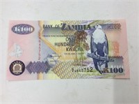 100 Kwacha , 1992 Zambia Crisp