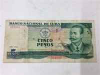 Cuba 5 Pesos 1991