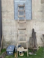 Vintage Homemade Farm Ladder