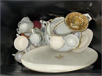 Variety of plates cups bowls