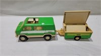 Vintage tonka van and camper