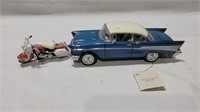 Diecast 57 chevy and harley