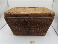 LATE 1800'S WEST COAST NATIVE HANDMADE BASKET