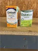 Dulcolax laxative and centrum immune support