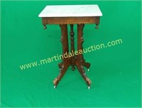 Antique Eastlake Marble Top Parlor Table
