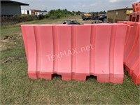 (1) Large Poly Barricade, 76 IN X 43 IN