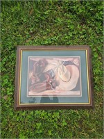 linda Wacaster framed cowboy print