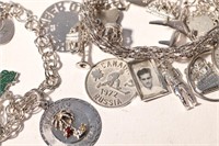 STERLING SILVER CHARM BRACELETS