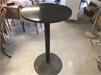 2' Marble Top 43" High Table W/cast iron base