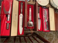 Vintage  burneo knives and servers lot