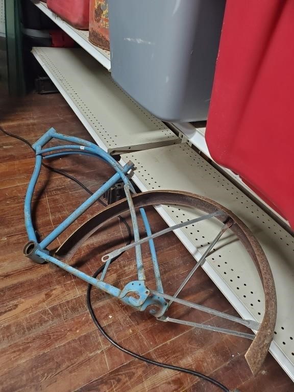 Vtg. Blue Bike Frame