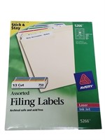 Avery 5266 1/3 Cut Label Sheets   AUB15