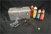 Oxygen and Propane Fule Tanks in Toolbox