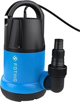 Sump Pump Submersible 1HP Clean/Dirty Water Pump,