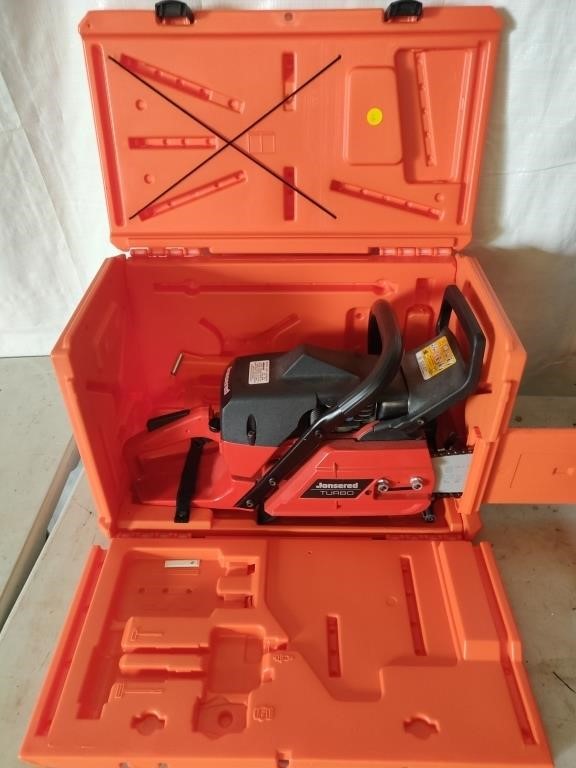 Jonsered Turbo Chain Saw w/ Husqvarna Case