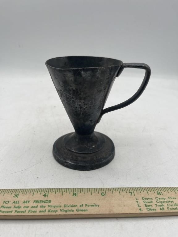 Antique 1922 WmA Rogers silverplate cup, soda