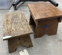 2 Wooden Childs Stools