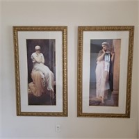 2 Beautiful Frederic Leighton Prints 3 x 5 ft NOTE