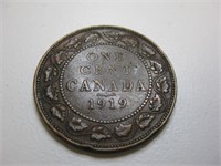 COINS ~ CANADA 1 ONE CENT OVER-SIZE PENNY 1919