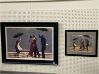 Lot of 2 Matching Pictures-Dancing in the Rain